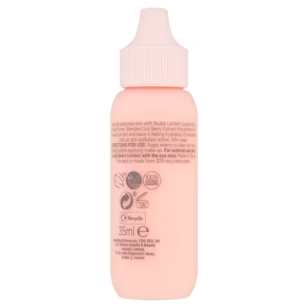 Studio London Superboost Face Milk Primer Berries 35ml (British brand)