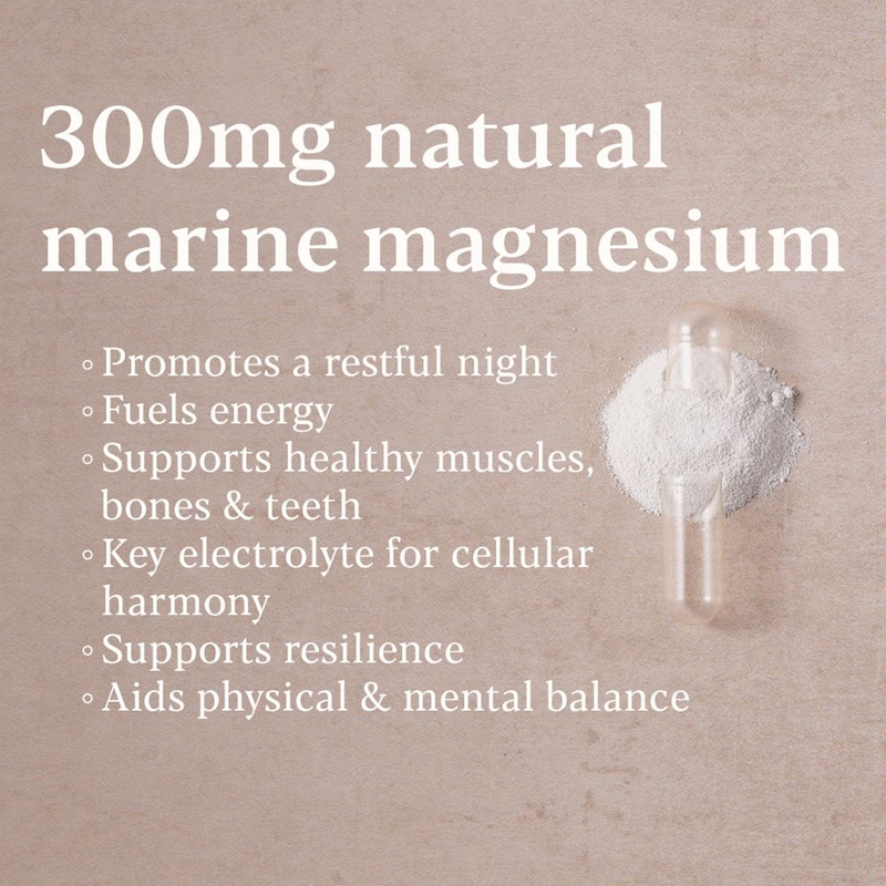 Atlantic Marine Magnesium 300mg 90 vegan capsules (British brand)