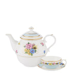 Halcyon Days Shell Garden Floral tea set for one, UK version