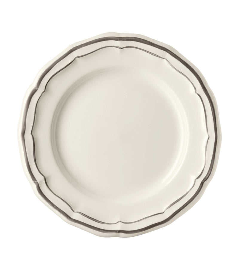 Gien taupe canapé plates set of 4 16.5cm, UK version
