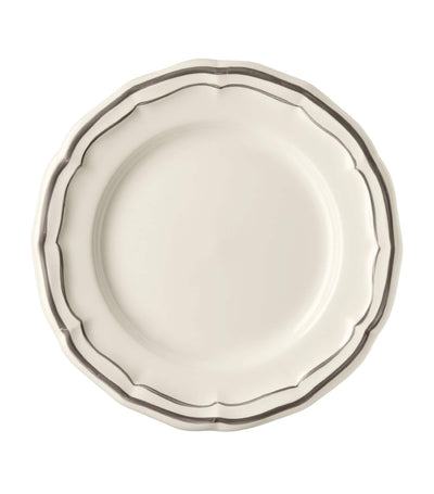 Harrods Set of 4 Taupe Hand-Painted Canapé Plates 16.5cm- Buy online at McGrocer