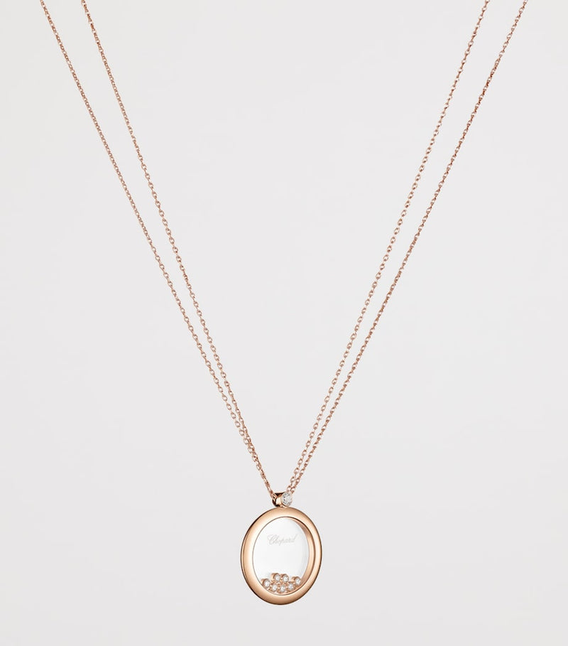 Chopard Happy Diamonds pendant 18k rose gold (British brand)