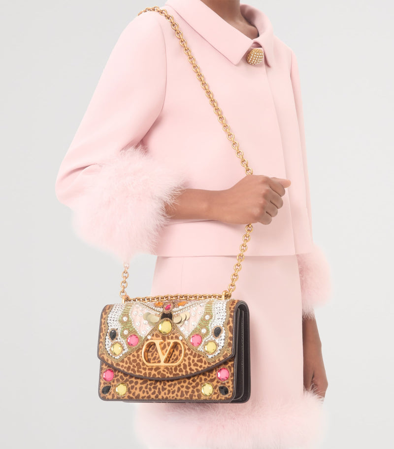Valentino Garavani embellished Vain shoulder bag (British brand)