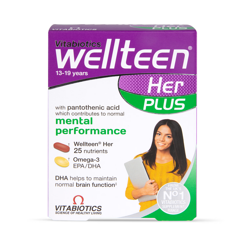 Vitabiotics Wellteen Her Plus 56 Tablets (British brand)