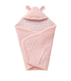 Miki House hood-detail blanket faux fur - British product