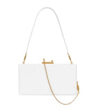 Dolce&Gabbana calfskin leather top-handle bag with gold hardware, imported from the UK