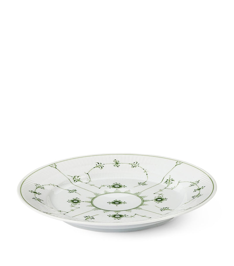 Royal Copenhagen Green Fluted plate 22cm - British product