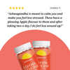 Cannaray Ashwagandha gummies apple flavour 60 count, imported from the UK