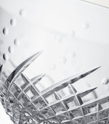 Harrods Crystal Bowl with Karo and Olive Cut Patterns, 15cm Width and 9cm Height- Buy online at McGrocer