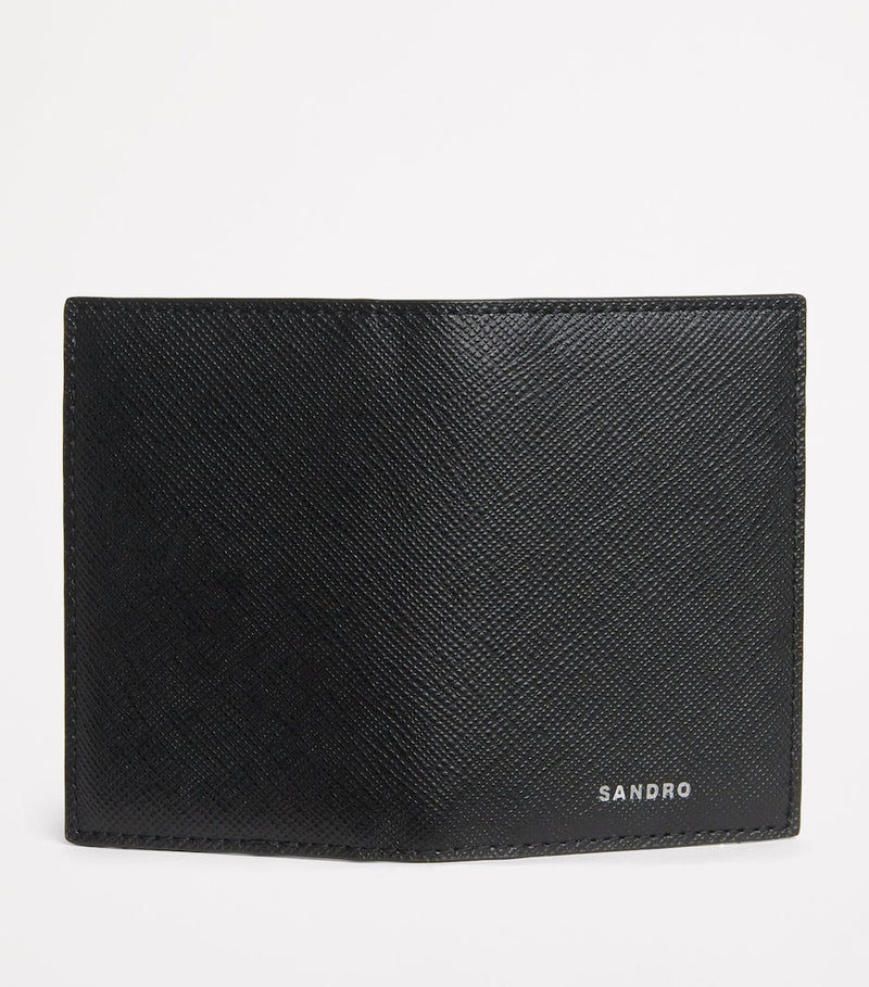 Sandro Paris faux leather bifold card holder (British brand)
