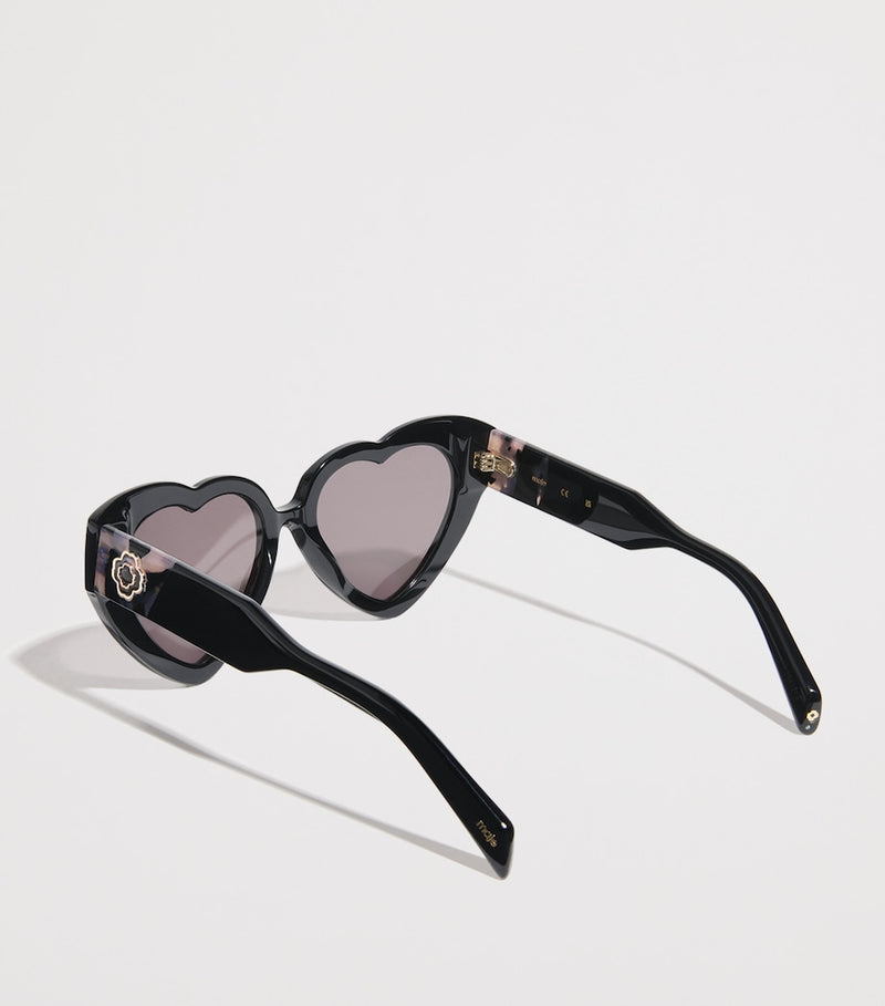 Maje heart-shaped sunglasses violet tinted lenses (British brand)
