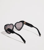 Maje heart-shaped sunglasses violet tinted lenses (British brand)