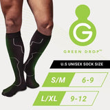 Greendrop infused recovery compression socks S-M, imported from the UK