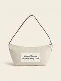 Burberry Mini Margate raffia shoulder bag (British brand)