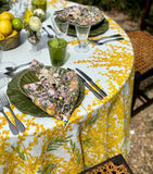 Summerill & Bishop linen round tablecloth Mimosa 260cm - British product