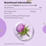 WeightWorld milk thistle capsules 180 count, imported from the UK