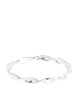 Harrods Astrid & Miyu White Gold Twist Ring- Buy online at McGrocer
