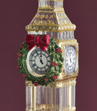 Harrods Big Ben tree decoration glass ornament 19cm, UK version