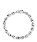 Tateossian Sterling Silver Marine Link Chain Bracelet (British brand)
