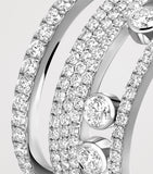 Messika Move Romane Weißgold Diamantring 1,00 ct, importiert aus Großbritannien