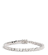 Harrods Suzanne Kalan White Gold and Diamond Classic Tennis Bracelet- Buy online at McGrocer