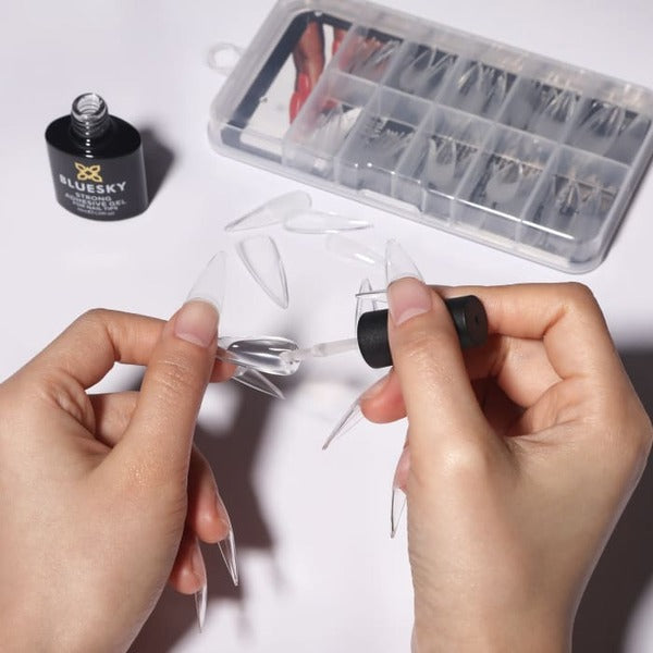 Bluesky soft gel nail extension kit stiletto 100 tips, UK version