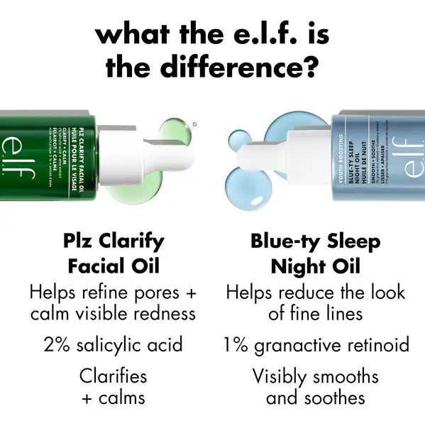 ELF Skin Plz Clarify Facial Oil 30ml - British product