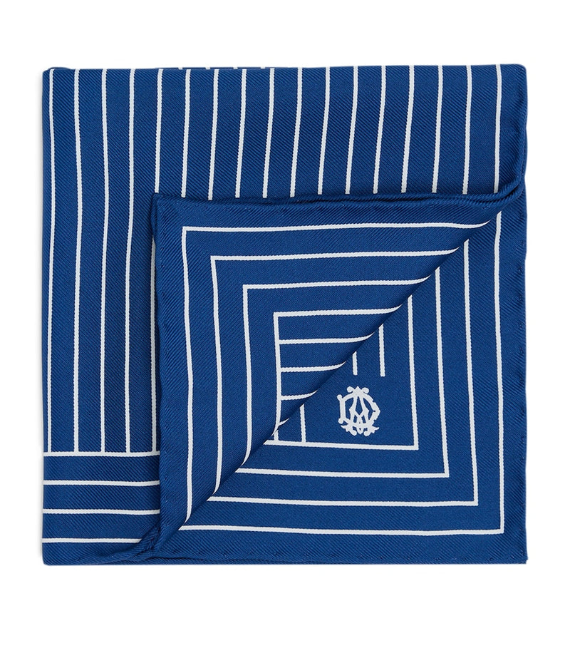 Dunhill stripe pocket square 30cm, UK version