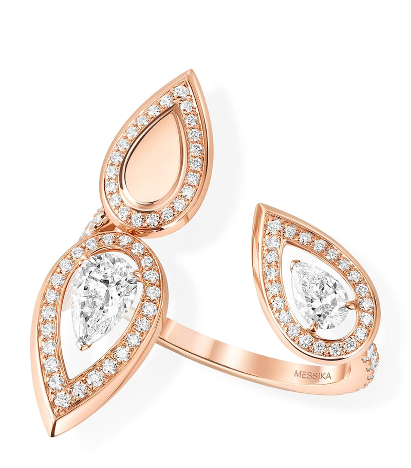 Messika Fiery Trio Ring Roségold 0,81ct Diamanten - Britisches Produkt