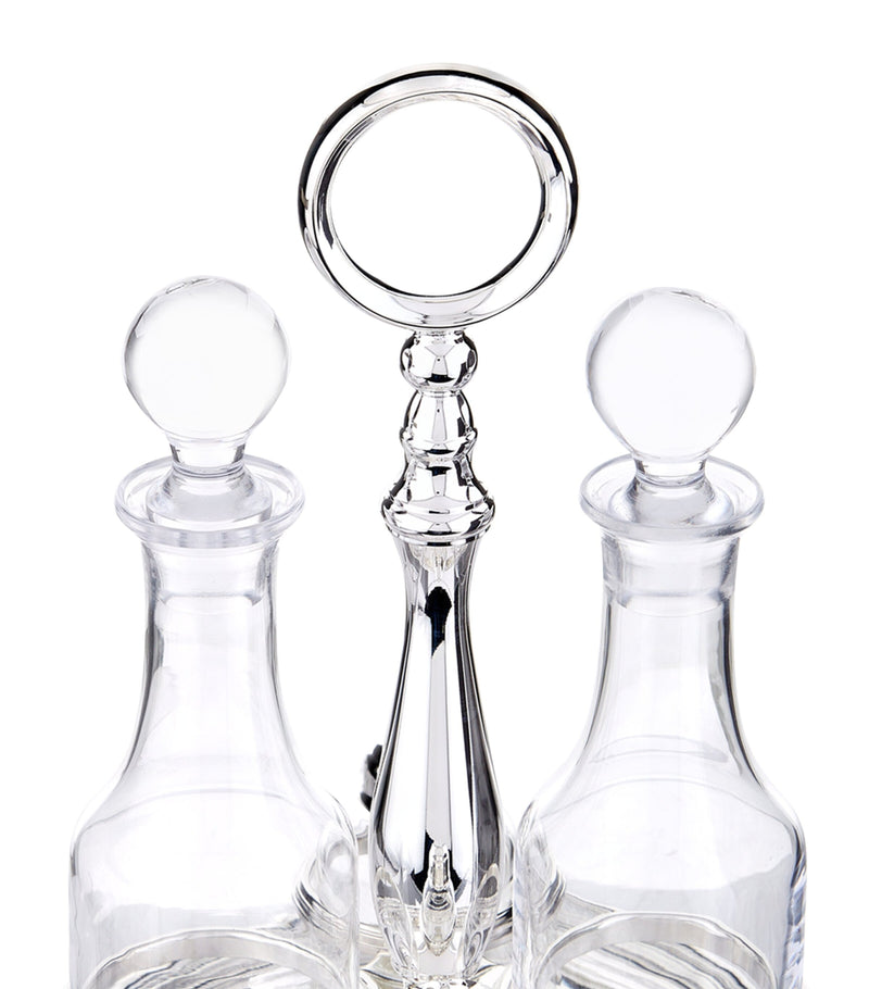 Greggio silver plated Georgian cruet set - British product