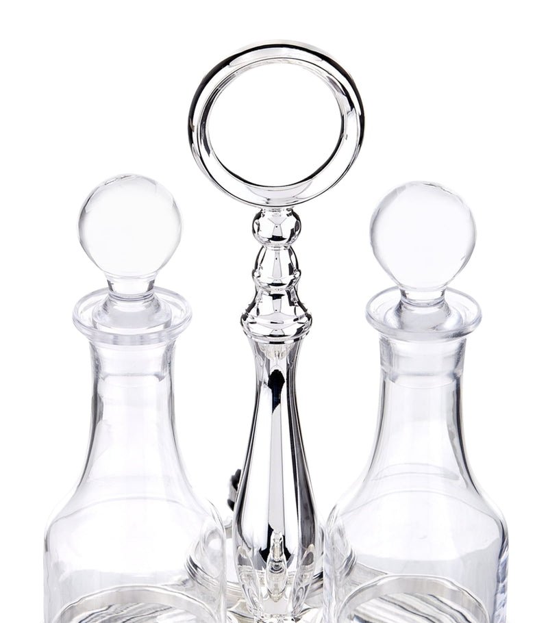 Greggio silver plated Georgian cruet set - British product