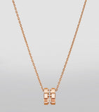 Chopard rose gold and diamond Ice Cube necklace (British brand)
