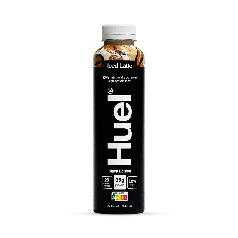 Huel Black Edition Iced Latte meal replacement drink 500ml, UK version
