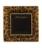 Dolce&Gabbana Casa Leopard decorative square porcelain plates set of 3 10cm - British product