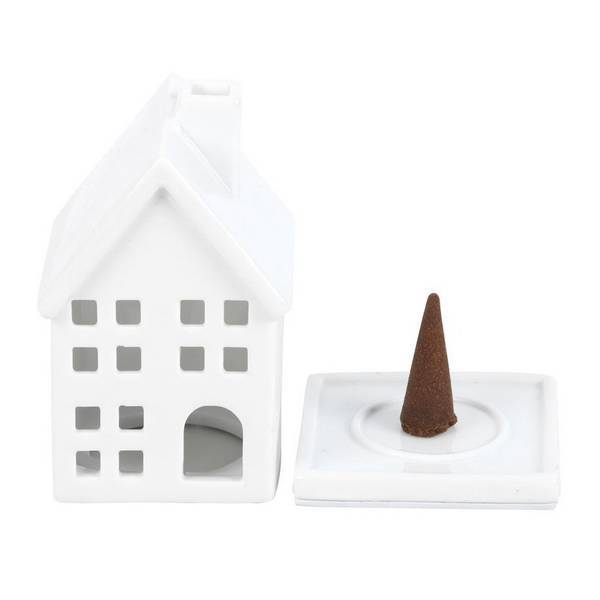Something Different ceramic house incense cone holder (British brand)