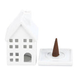 Something Different ceramic house incense cone holder (British brand)