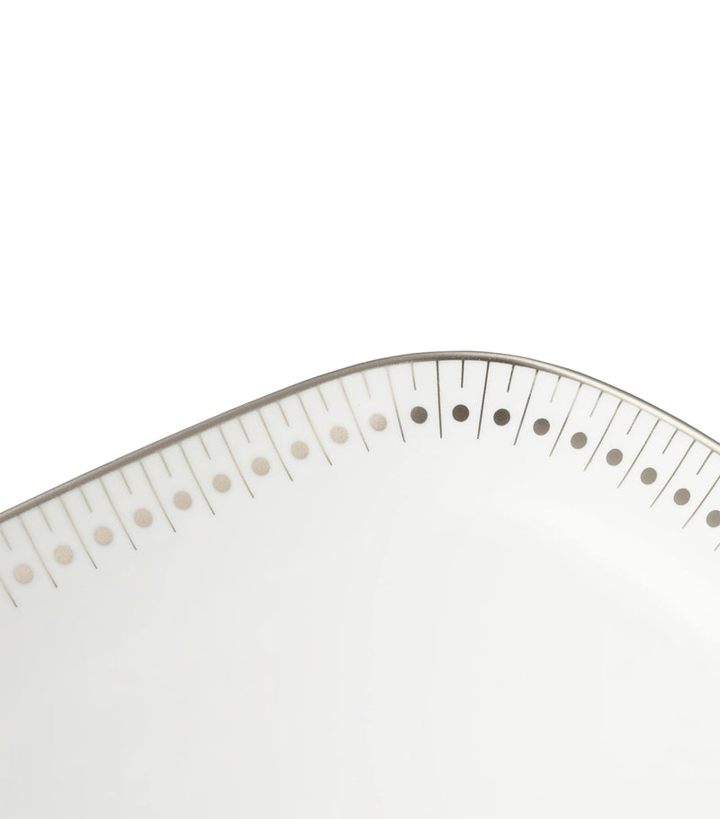 Christofle Malmaison Impériale Platinum cake dish 37cm - British product