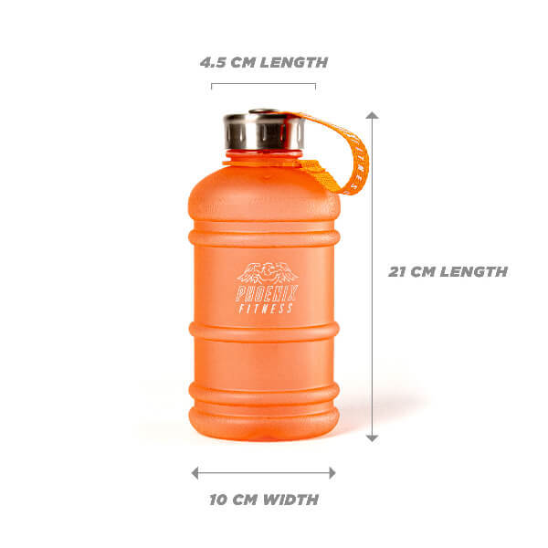 Phoenix Fitness hydration water bottle 1L orange, UK version
