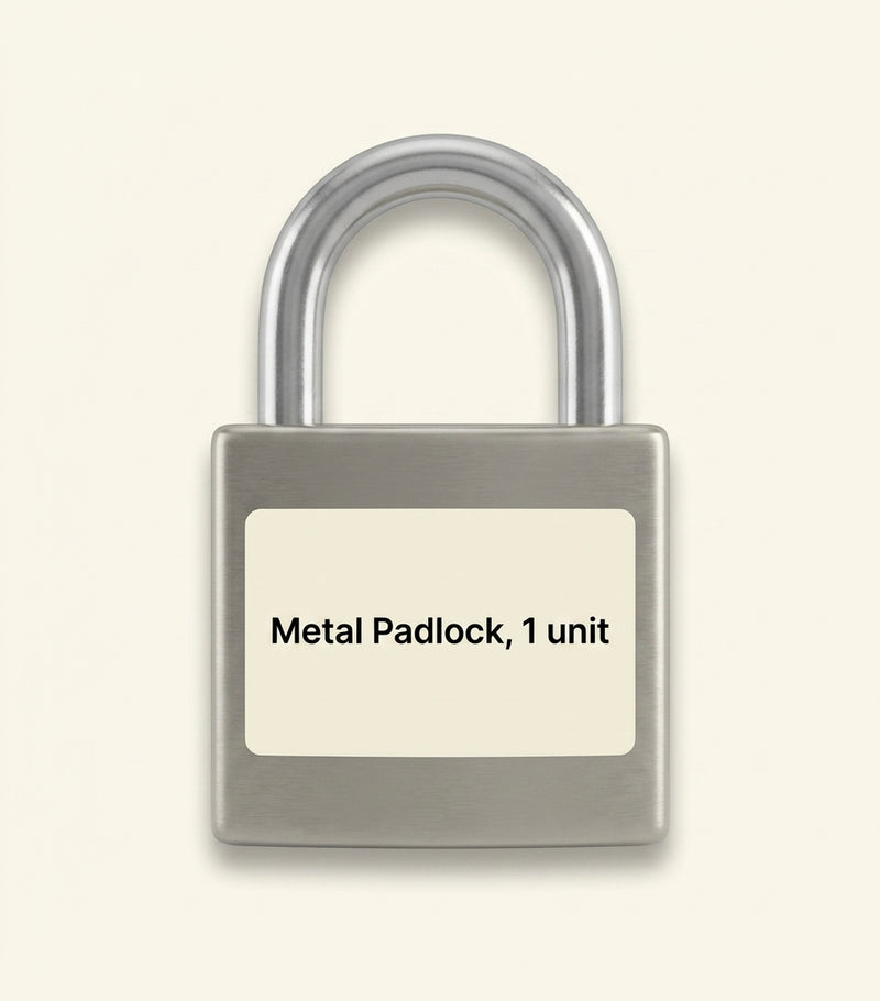 Balenciaga BB padlock charm in steel, made in Italy - British product