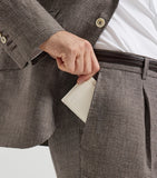 Brunello Cucinelli leather card holder, imported from the UK