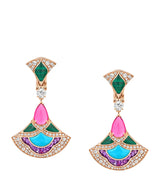 Harrods Bvlgari Divas' Dream Drop Earrings in Rose Gold with Diamond and Amethyst- Buy online at McGrocer