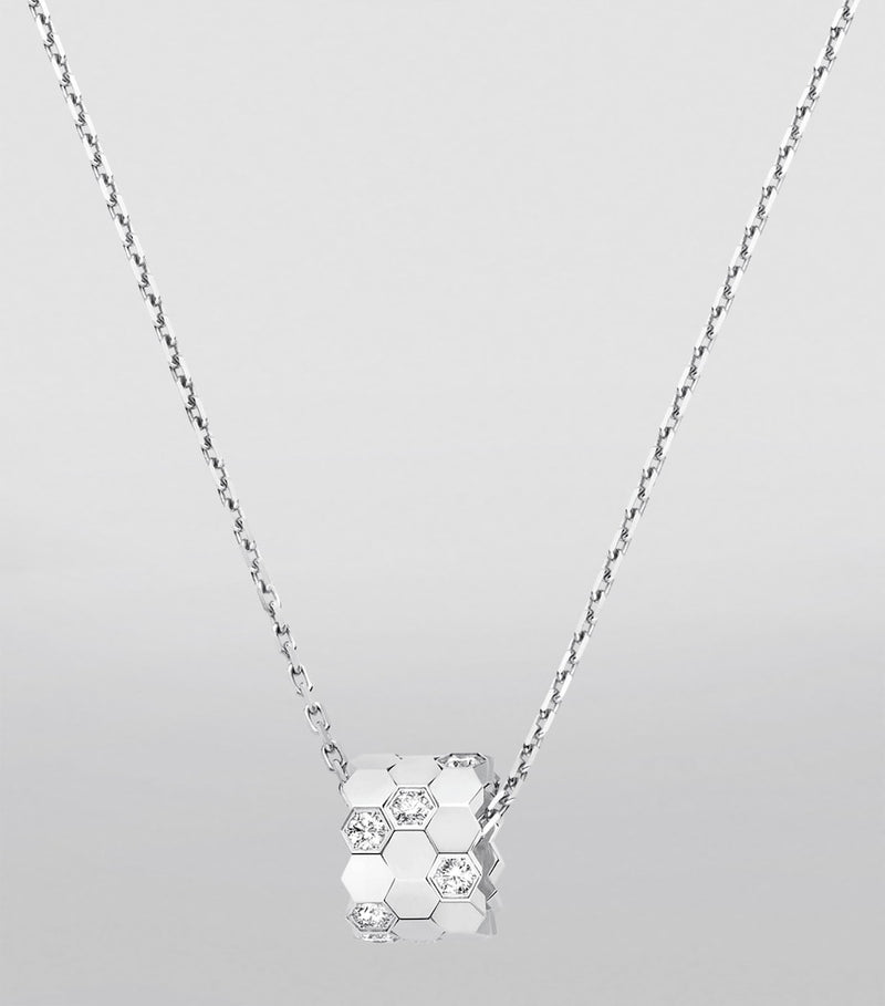 Chaumet Bee de Chaumet medium white gold diamond necklace (British brand)