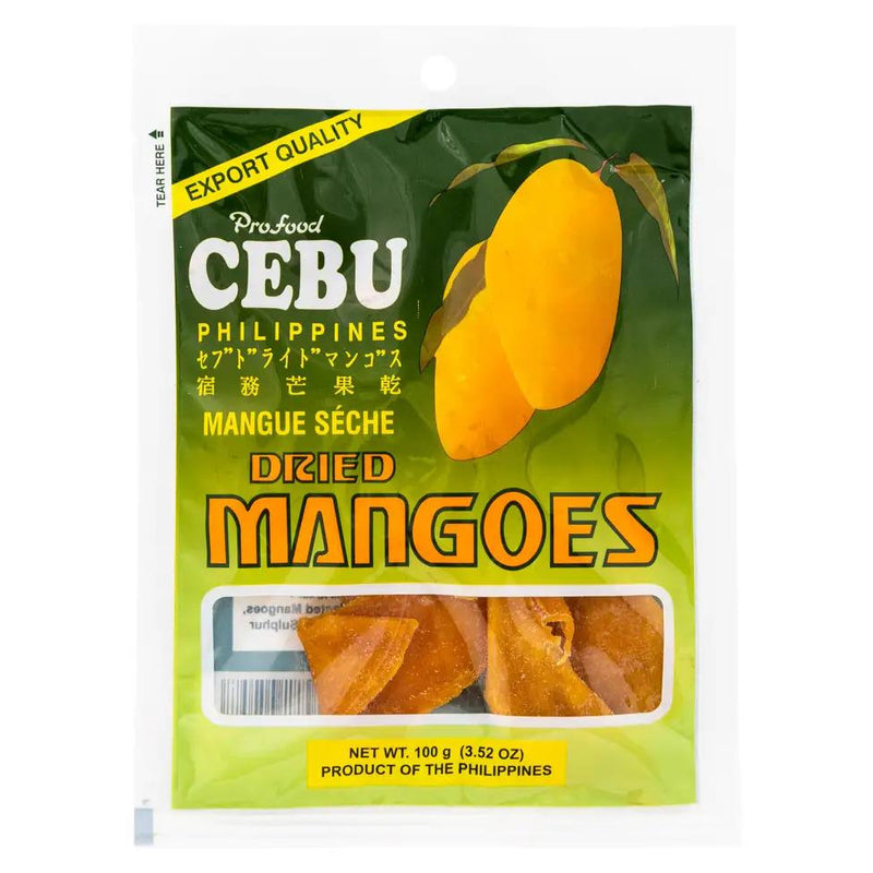 Cebu dried mangoes from the Philippines, imported from the UK