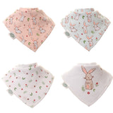 Superdrug Ziggle Bunnies Bandana Dribble Bib Set Pack of 4- Buy online at McGrocer