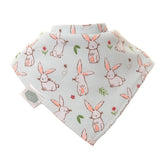 Ziggle bunnies bandana dribble bib set pack of 4 (British brand)