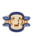 Alexandre de Paris gold-plated crystal hair clip 3cm, UK version