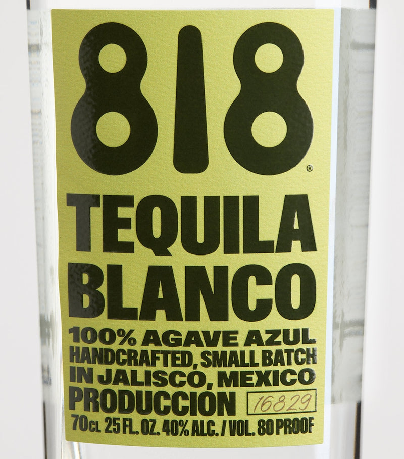 818 tequila blanco 70cl, imported from the UK