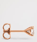 Harrods rose gold diamond stud earrings 0.25ct, UK version