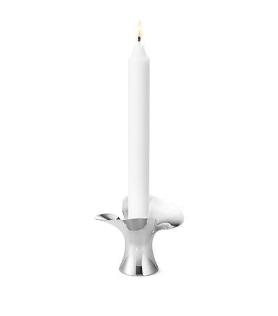 Harrods Taper Candle Holder with Floral-Inspired Design Approximately 7.5cm Height- Buy online at McGrocer