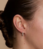 Astrid & Miyu gold-plated pavé hoop earrings small, imported from the UK